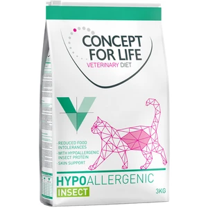 3kg Veterinary Diet Hypoallergenic Insect Concept for Life VET - Croquettes pour chat pas cher