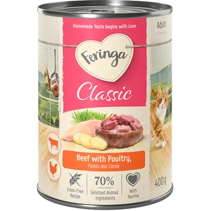 Feringa Classic Meat Menu 6 x 400 g pour chat - boeuf, volaille pas cher