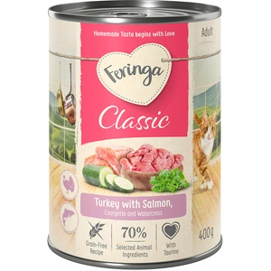 Feringa Classic Meat Menu 6 x 400 g pour chat - saumon, dinde pas cher