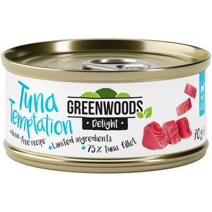 Greenwoods Delight filet de thon pour chat 6 x 70 g pas cher