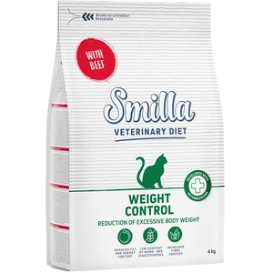 Smilla Veterinary Diet Weight Control boeuf pour chat - 4 kg pas cher