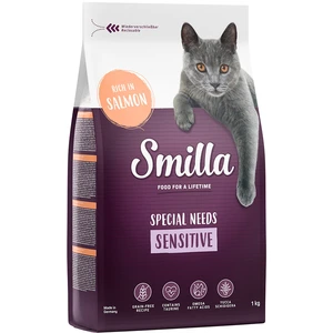 1kg Adult Sensitive sans céréales saumon Smilla - Croquettes pour chat pas cher