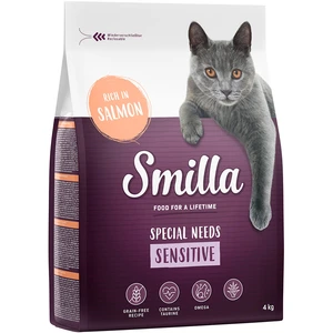 4kg Adult Sensitive sans céréales saumon Smilla - Croquettes pour chat pas cher