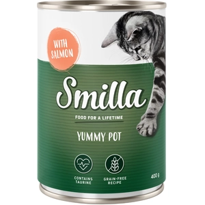 20x400g Smilla Yummy saumon - Pâtée pour chat pas cher