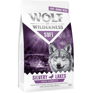 Wolf of Wilderness Mini Soft Silvery Lakes poulet, canard pour chien - 1 kg pas cher