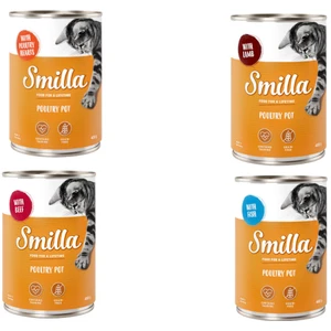 6x400g Smilla volaille offre découverte mixte - Pâtée pour chat pas cher