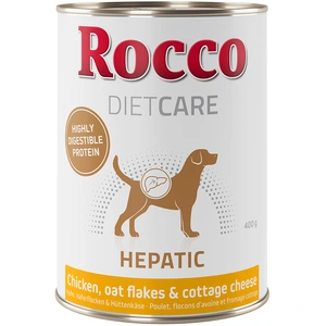 Rocco Diet Care Hepatic poulet, flocons d'avoine, fromage cottage pour chien 6 x 400 g pas cher