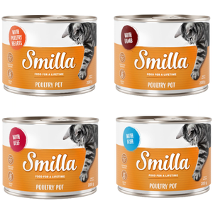 6x200g Smilla, volaille - Pâtée pour chat pas cher