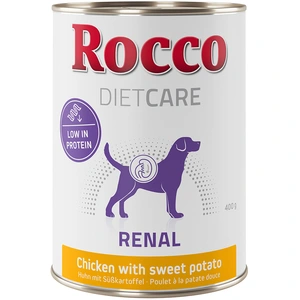 24x400g Rocco Diet Care Renal poulet, patate douce - Pâtée pour chien pas cher