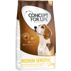Offre d'essai : croquettes Concept for Life 1 kg ou 1,5 kg pour chien - Medium Sensitive (1,5 kg)Vendu parzooplus-be