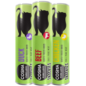 76g Cosma Snackies Friandises lyophilisées 5 saveurs - Friandises pour chat pas cher