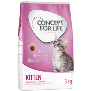 2,5kg Kitten Concept for Life Croquettes pour chat + 500g offerts ! pas cher