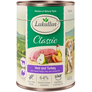 6x400g Lukullus Senior - Pâtée pour chien pas cher