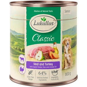 6x800g Lukullus Senior - Pâtée pour chienVendu parzooplus-be