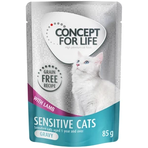 Concept for Life Sensitive Cats en sauce agneau sans céréales pour chat - 12 x 85 g pas cher