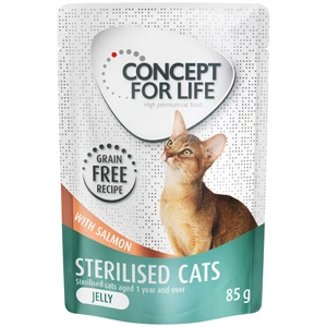 Concept for Life Sterilised Cats en gelée saumon sans céréales pour chat - 12 x 85 g pas cher
