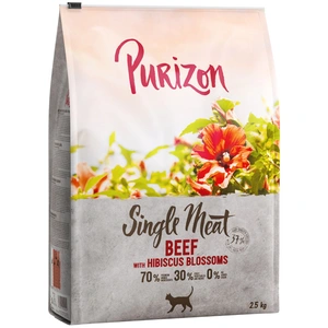 Purizon Single Meat boeuf, fleurs d'hibiscus pour chat - 2,5 kg pas cher