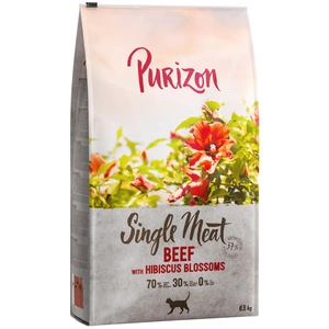 Purizon Single Meat boeuf, fleurs d'hibiscus pour chat - 6,5 kg pas cher