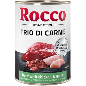 Rocco Classic Trio de viandes 6 x 400 g pour chien - boeuf, poulet, veau pas cher