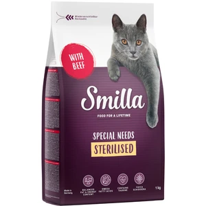 Smilla Adult Sterilised boeuf pour chat - 1 kg pas cher