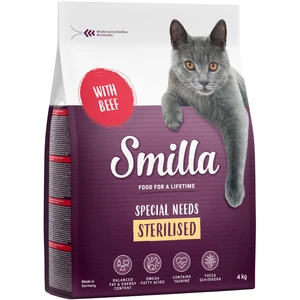 Smilla Adult Sterilised boeuf pour chat - 4 kg pas cher