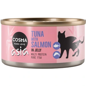 Cosma Asia en gelée 6 x 170 g pour chat - thon, saumon pas cher