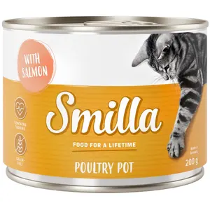 Smilla volaille 6 x 200 g pour chat - volaille, saumon pas cher