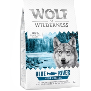 Wolf of Wilderness Adult Blue River, saumon pour chien NOUVEAU : format MINI - 1 kgVendu parzooplus-be