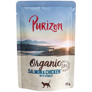 Purizon Organic Bio 6 x 85 g pour chat - saumon, poulet, épinards pas cher