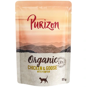 Purizon Organic Bio 6 x 85 g pour chat - poulet, oie, potiron pas cher