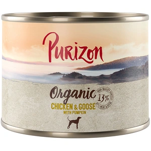 6x200g poulet, oie & potiron Organic Bio Purizon nourriture humide pour chienVendu parzooplus-be