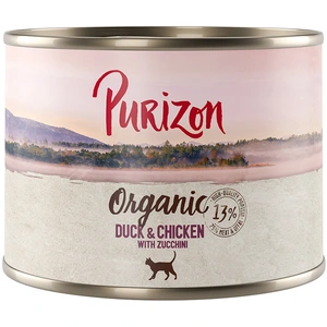 6x200g Organic bio : canard, poulet, potiron Purizon Boîtes pour chat : -15 % ! pas cher