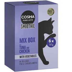 Cosma Smoothies 6 x 50 g pour chat - lot mixte pas cher