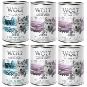 Little Wolf of Wilderness 6 x 400 g pour chiot - Lot mixte Junior : 4 ...Vendu parzooplus-be