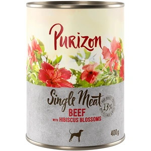 Purizon Single Meat 6 x 400 g pour chien - boeuf, fleurs d'hibiscusVendu parzooplus-be