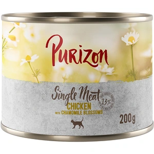 Purizon Adult 200 g - sans céréales pour chat - Single Meat poulet, fleurs de camomille pas cher
