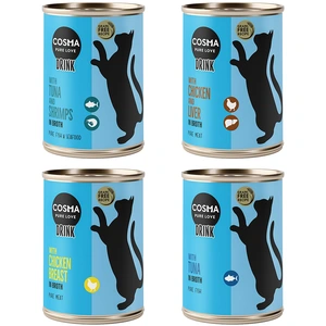 Cosma Drink 6 x 100 g pour chat - lot mixte (4 saveurs) pas cher