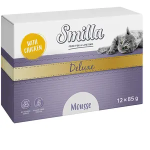 Smilla Deluxe Mousse 12 x 85 g pour chat - poulet pas cher