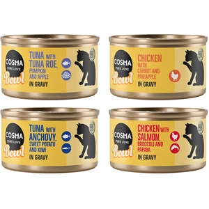 Cosma Bowl 6 x 80 g pour chat - lot mixte pas cher