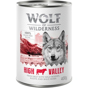 Wolf of Wilderness Adult - Single Protein 6 x 400 g pour chien - High Valley, boeuf