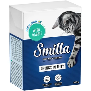 Smilla Bouchées en gelée 6 x 380 g pour chat - lapin pas cher