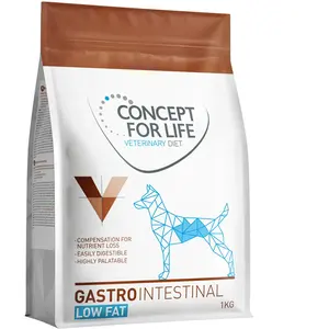 1 kg Concept for Life Veterinary Diet Gastrointestinal Low Fat nourriture pour chien sèche pas cher