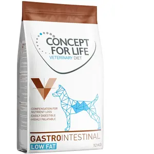 12 kg Concept for Life Veterinary Diet Gastrointestinal Low Fat nourriture pour chien sèche pas cher