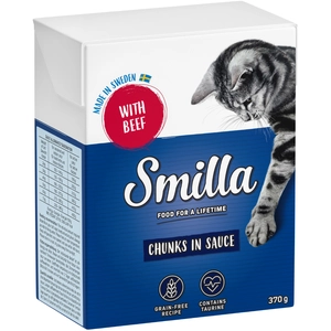 Smilla Bouchées en sauce 6 x 370 g pour chat - boeuf pas cher