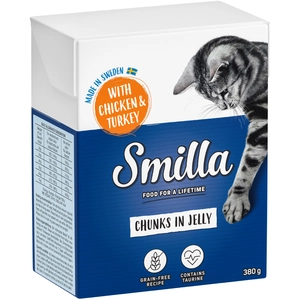 Smilla Bouchées en gelée 6 x 380 g pour chat - poulet, dinde pas cher