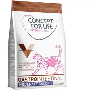 3kg Concept for Life Veterinary Diet Gastrointestinal Moderate Calorie Katzenfutter trocken pas cher