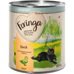 Feringa Single Meat Menus 6 x 800 g pour chat - canard, cottage cheese, valériane pas cher