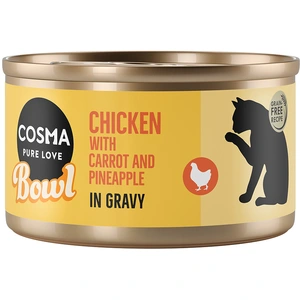 6x80g blanc de poulet Cosma Bowl nourriture humide pour chat pas cher