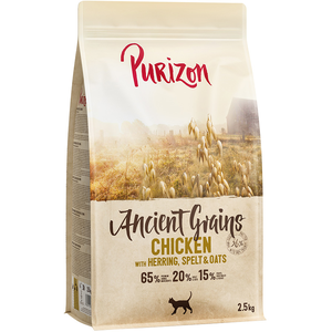 Purizon Adult poulet, poisson - céréales anciennes pour chat -  2,5 kg pas cher