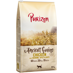 Purizon Adult poulet, poisson - céréales anciennes pour chat -  6,5 kg pas cher